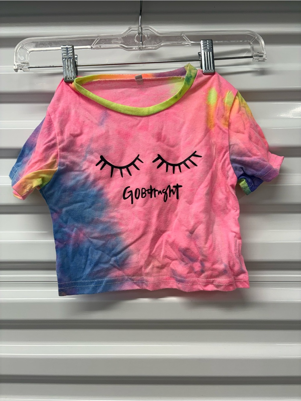 Comfy Girls Multicolor Tie-Dye Short Sleeve T-Shirt Goodnight Eyelash